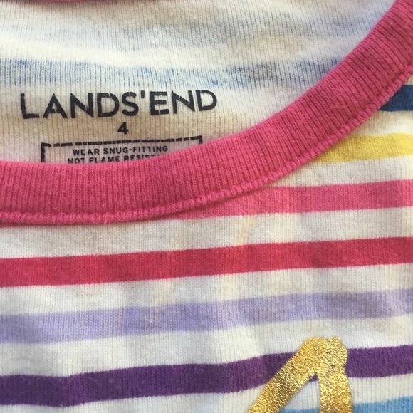 Lands End Rainbow Pajamas - Picture 4 of 4